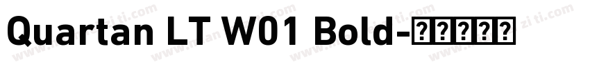 Quartan LT W01 Bold字体转换